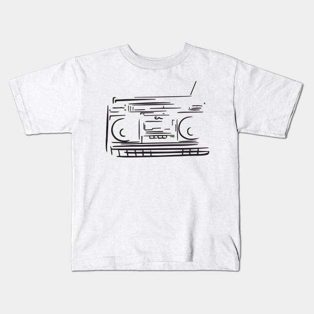 80s Radio Kids T-Shirt by Marounkai